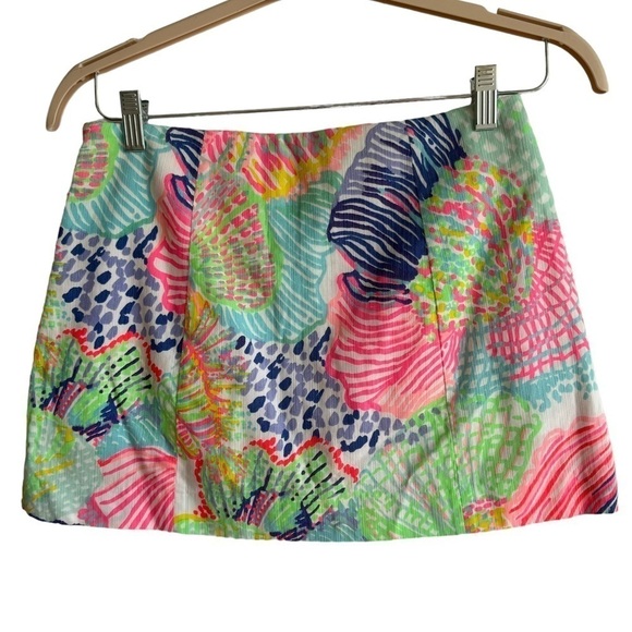 Lilly Pulitzer January Skort, Multi Roar Of The Seas, Size 2 - Picture 5 of 10